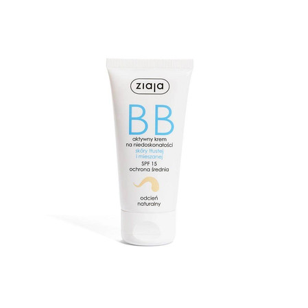 Ziaja, BB krem do skóry tłustej i mieszanej odcień naturalny SPF15 50ml