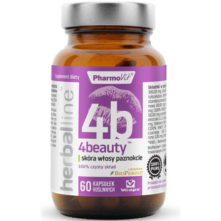 Pharmovit 4b beauty na skórę, włosy i paznokcie 60 kaps.