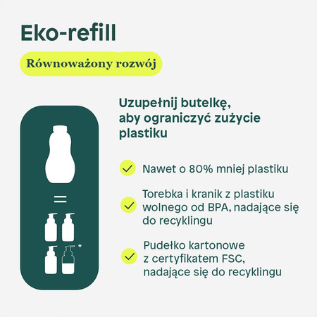 Attitude SUPER LEAVES™, Mydła do rąk w płynie o zapachu liści oliwnych, REFILL, 2 L