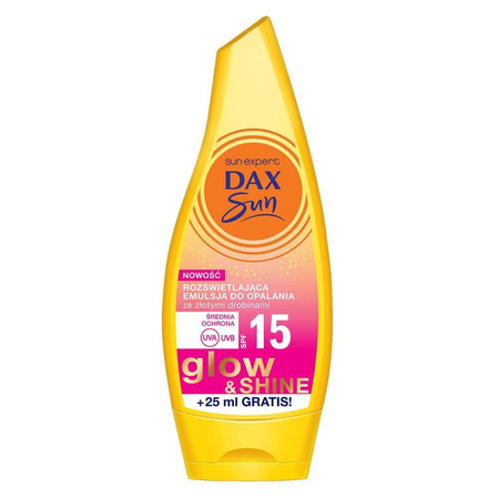 Dax Sun Rozświetlająca Emulsja do opalania Glow&Shine SPF15 175ml