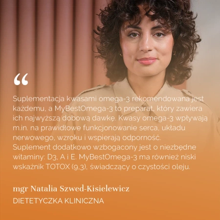 MyBestPharm MyBestOmega 3 suplement wspierający układ odpornościowy 120 kaps