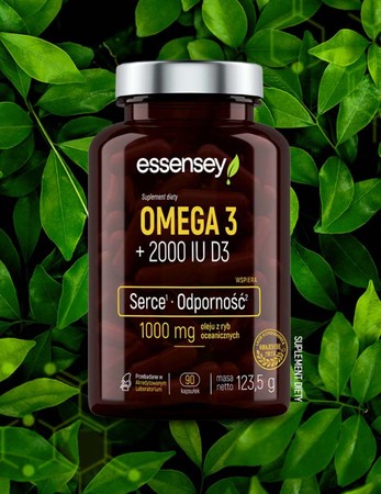 ESSENSEY OMEGA 3 + 2000 IU D3 90 kaps