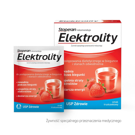 Elektrolity smak truskawkowy 7 saszetek