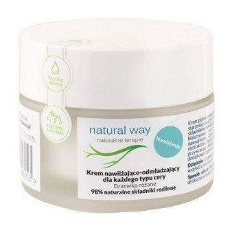 Natural Way, Krem nawilżająco-odmładzający dla każdego typu skóry, 50 ml