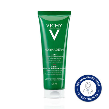 Normaderm preparat 3w1 do oczyszczania problematycznej skóry twarzy 125ml