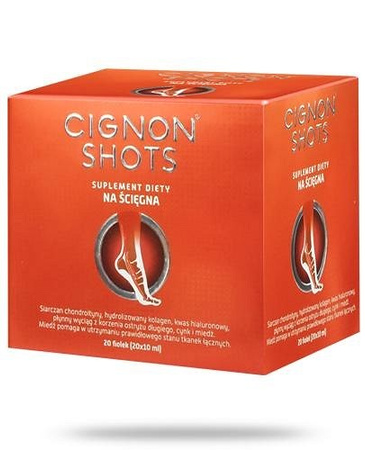 Cignon Shots Suplement diety na ścięgna 200 ml (20 x 10 ml)