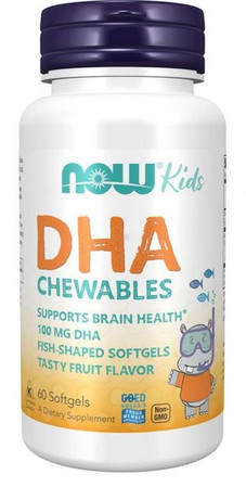 DHA dla dzieci do żucia 100 mg (60 kaps.)