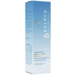 Balneokosmetyki - Biosiarczkowy peeling kwasowy do twarzy kwas laktobionowy 5% Glukonolakton 2% 30ml