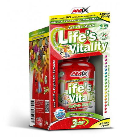 AMIX LIFE'S VITALITY ACTIVE STACK BOX kompleks witamin 60 tabl.