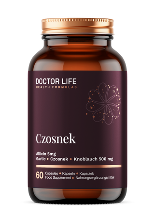 Doctor Life Czosnek Allicin 5 mg 500 mg 60 kaps.