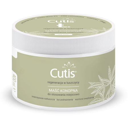 Cutis Ł - ŁUSZCZYCA maść konopna 20% + CBD 400 ml
