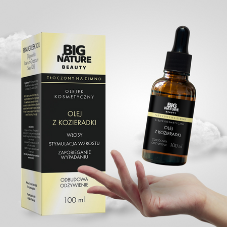 Big Nature Olej z kozieradki 100 ml włosy