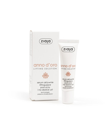 Ziaja, Anno D'oro Lifting Solution 40+ serum aktywnie liftingujące pod oczy i na okolice ust 30ml