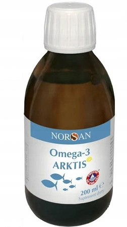 Norsan Omega-3 ARKTIS naturalny olej z dorsza kwasy EPA i DHA 200 ml smak cytrynowy