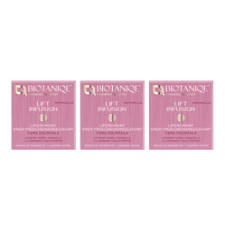 Zestaw: 3x Biotaniqe - Lift Infusion, Liposomowy Krem Przeciwzmarszczkowy 50+, 50 ml