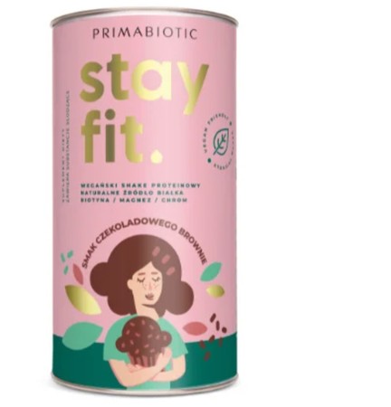 Stay Fit wegańskie białkow smak czekoladowego brownie 500 g - proszek