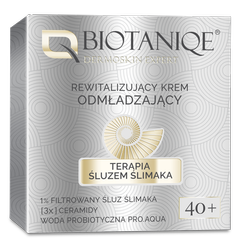 Biotaniqe,  Terapia Śluzem Ślimaka, Rewitalizujący Krem Odmładzający 40+, 50 ml