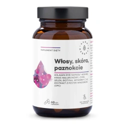 Aura Herbals Włosy, Skóra, Paznokcie Kolagen Rybi NatiCol® 800 mg - 60 kaps.