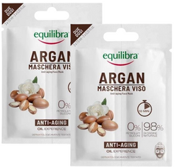 Zestaw 2x Equilibra - Maska Anti-Age Argan - 2x7,5 ml