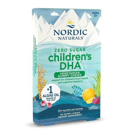 Children's DHA Vegetarian Gummy Chews suplement diety dla dzieci 30 żelków