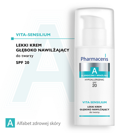 Pharmaceris A Vita-Sensilium lekki krem głęboko nawilżający do twarzy SPF 20 50 ml