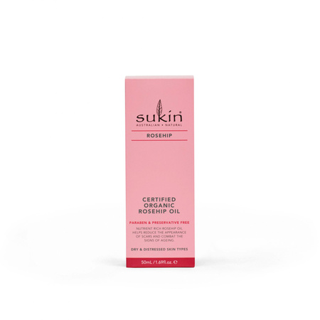 Sukin, ROSEHIP Oil Naturalny 100% olej z dzikiej róży chilijskiej, 50ml