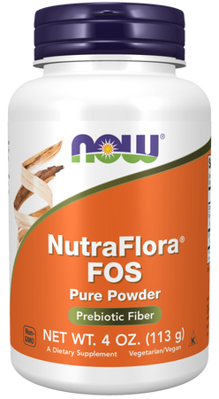 NOW FOODS NutraFlora® FOS - Fruktooligosacharydy w proszku (113 g)