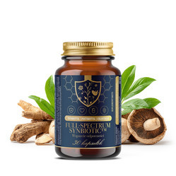 Синбиотик Powerful Brand Full Spectrum Synbiotic, 9 штаммов, с колострумом, 30 капсул