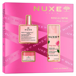 Pink Fever zestaw suchy olejek regenerujący 50ml + łagodząca woda micelarna 3w1 100ml + różany balsam do ust 15g