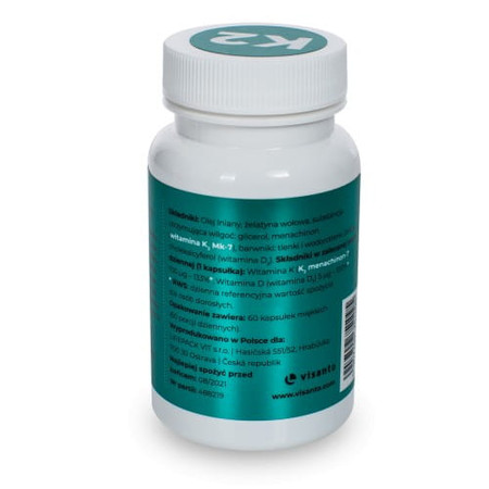 Visanto Witamina K2 Mk7 100 mg - 60 kaps.
