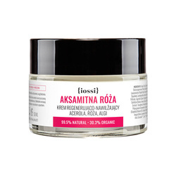 Iossi, Aksamitna róża, krem regenerująco nawilżający, acerola, róża, algi, 50 ml