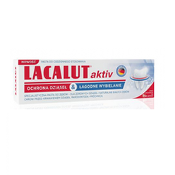 Zdrovit − LACALUT Aktiv, pasta do zębów ochrona dziąseł i łagodne wybielanie − 75 ml