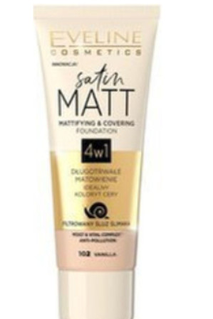 Satin Matt Foundation matujący podkład do twarzy 102 Vanilla 30ml