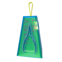 Home Pro Family zestaw cążki do skórek + nożyczki do paznokci + kopytko do manicure + pęseta do brwi