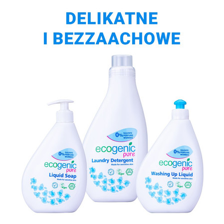 Ecogenic Pure, Mydło do rąk w płynie z pompką, bezzapachowe, 500 ml
