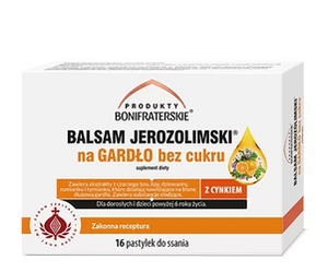 Balsam Jerozolimski na gardło 16 bez cukru