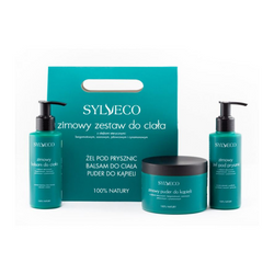 Sylveco - Xmas Zestaw Zimowy do ciała o zapachu świątecznej choinki, baslam do ciała 150ml+żel pod prysznic 150ml+puder do kąpieli 150g