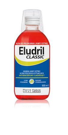 Eludril Classic płyn do płukania jamy ustnej 500 ml