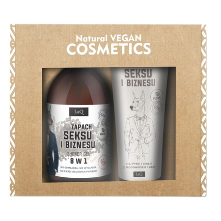 Zapach Seksu i Biznesu zestaw żel pod prysznic 500ml + balsam do ciała w tubie 200ml