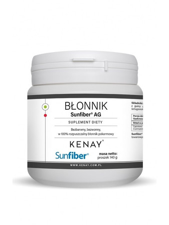 KENAY Błonnik Sunfiber® AG na wsparcie trawienia, jelit i regularnych wypróżnień 140 g