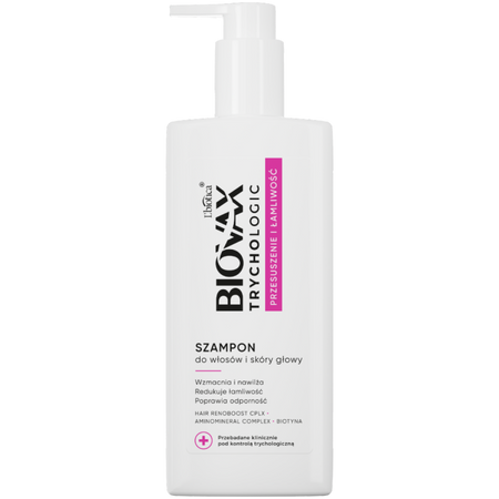 L'biotica Biovax Trychologic szampon przesuszenie i łamliwość 200 ml