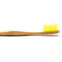 Bambusowa szczoteczka do zębów, Soft, żółta