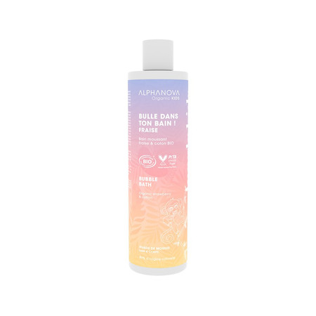 Alphanova Kids Bio, Płyn do kąpieli, Truskawkowy, 250 ml