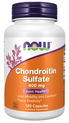 NOW FOODS Chondroitin Sulfate - Siarczan Chondroityny 600 mg (120 kaps.)