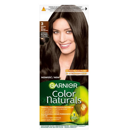 Color Naturals Creme krem koloryzujący do włosów 3 Ciemny Brąz