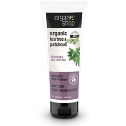 Organic Tea Tree & Patchouli Nourishes And Softnes kremowe masło do stóp 75ml