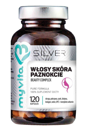 MyVita - Włosy, skóra, paznokcie Beauty Complex - Silver Pro Complex, 120 kaps.