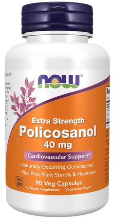 NOW FOODS Polikosanol Extra Strength 40 mg (90 kaps.)