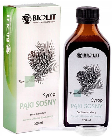 Biolit Syrop z pąków sosny na wsparcie układu oddechowego 200ml