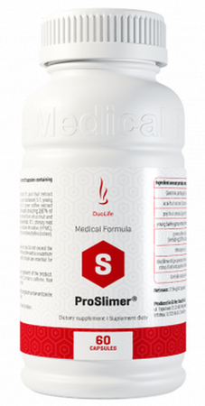 DuoLife Medical Formula ProSlimer wspiera proces odchudzania oraz redukcję tkanki tłuszczowej 60 kaps.